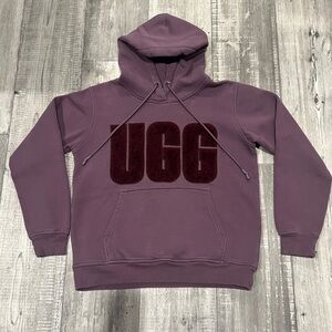 UGG Rey Fuzzy Logo Hoodie